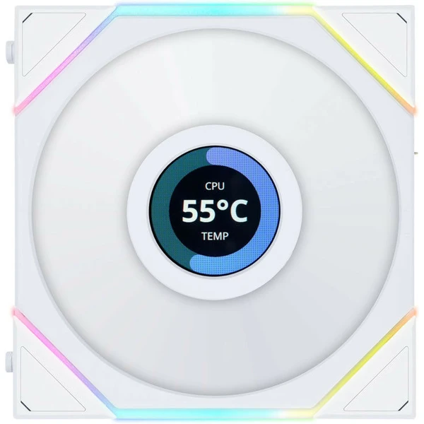 Lian Li UNI FAN TL LCD Series ventilátor 3x120mm + ovladač bílý - Ventilátory pro PC - Obrázek T7XB000K01