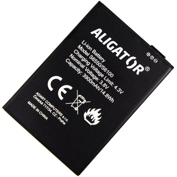 Aligator baterie pro Aligator S6100/S6550 Duo, Li-Ion 3900mAh, originální - Baterie - Hlavní obrázek