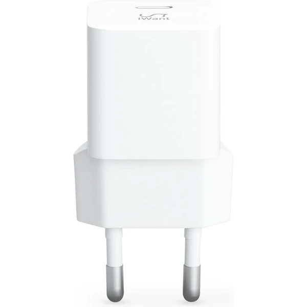 iWant USB-C PD MINI II síťová nabíječka s rychlonabíjením 20W bílá - Nabíječky - Obrázek T8H0000L01