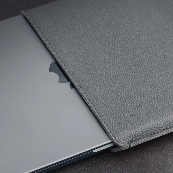 Woolnut kožené Sleeve pouzdro pro 15" MacBook Air šedé - Pouzdra - Obrázek T8SR100501