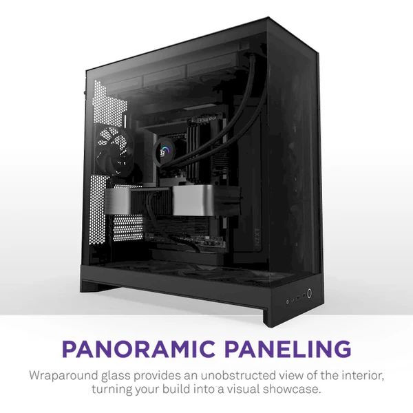 NZXT H9 Flow černá - Počítačové skříně - Obrázek T97K000K01