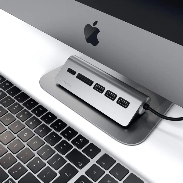 Satechi Aluminium USB Hub vesmírně šedý - USB huby - Obrázek T9L2700301