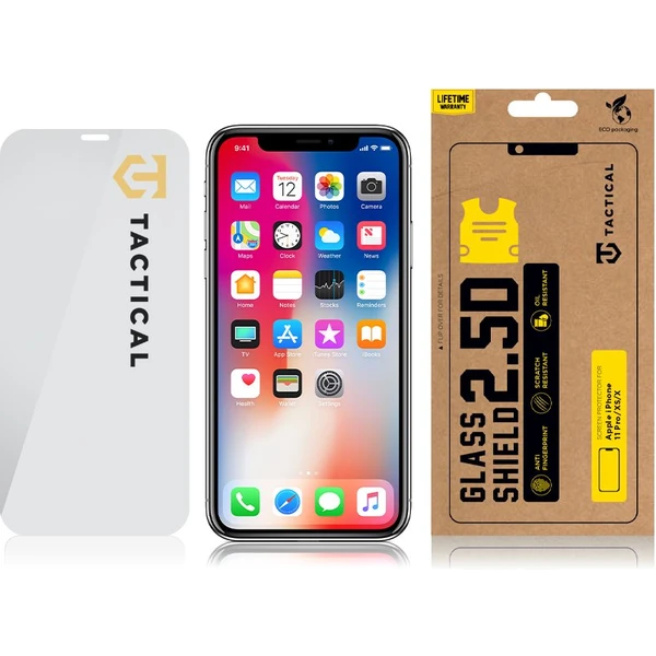 Tactical Glass Shield 2.5D sklo pro iPhone 11 Pro/ XS/ X čiré - Ochranné folie a skla - Obrázek T9VI300401