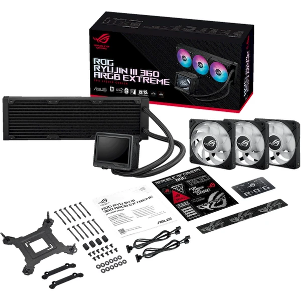 ASUS ROG RYUJIN III 360 ARGB EXTREME černá - Chladiče - Obrázek TAB9000O01