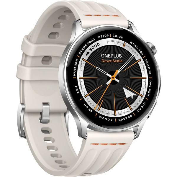 OnePlus Watch Lite chytré hodinky stříbrné - Chytré hodinky - Obrázek TACP000K01