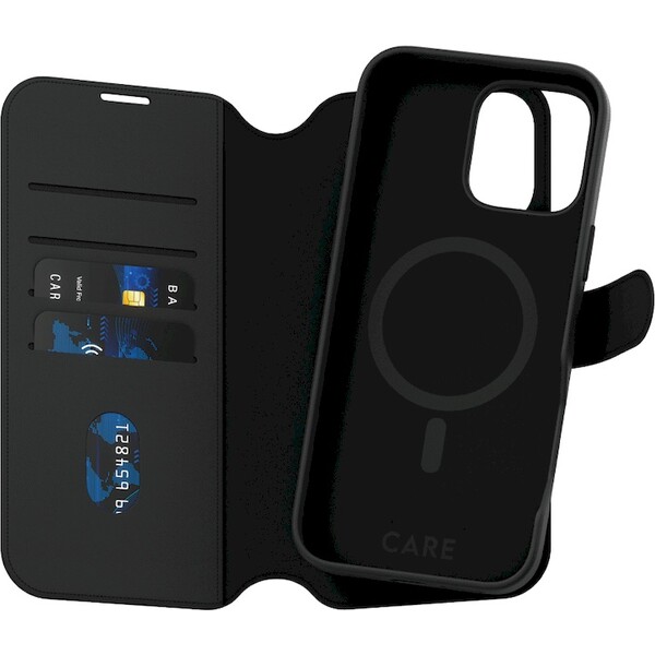 PanzerGlass® CARE pouzdro Apple iPhone 16 Pro Max MagSafe Wallet 2v1 černý