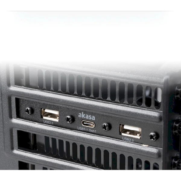 Akasa USB 3.1 gen 1 typ C a 2xTyp A 2.0 záslepka - USB huby - Obrázek TBBJ000K01
