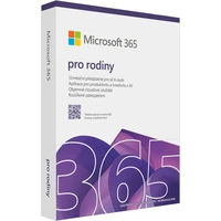 Microsoft 365 pro domácnosti - předplatné na 1 rok pro 6 uživatelů CZ krabicová verze - Software