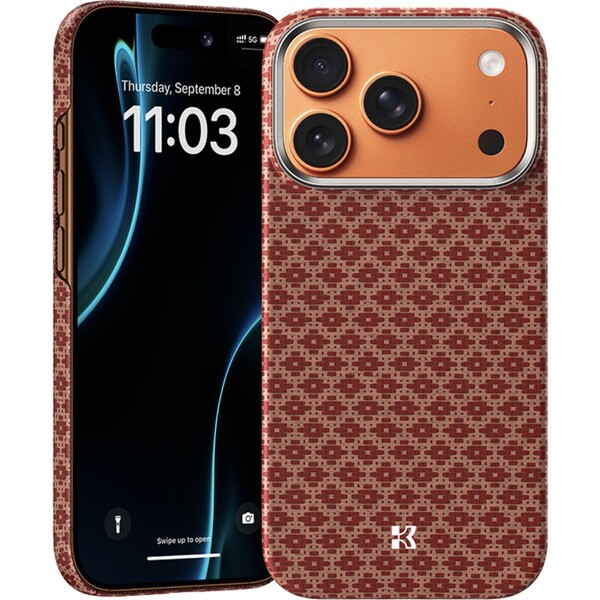 Benks ArmorGrid ArmorAir Kevlar MagSafe kryt iPhone 17 Pro Terra Orange