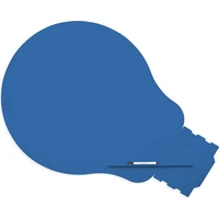 Rocada Skin Shape Idea 6460-5017 magnetická tabule dopravní modrá RAL 5017 - Magnetické tabule