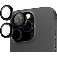 PanzerGlass® HoOps™ Apple iPhone 16 Pro/15 Pro/16 Pro Max/15 Pro Max černý hliník - Ochranné folie a skla