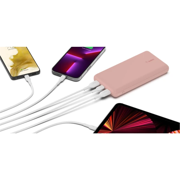 Belkin BOOST CHARGE USB-C powerbanka (15W), 20000mAh, růžová - Powerbanky - Obrázek TE31G00101