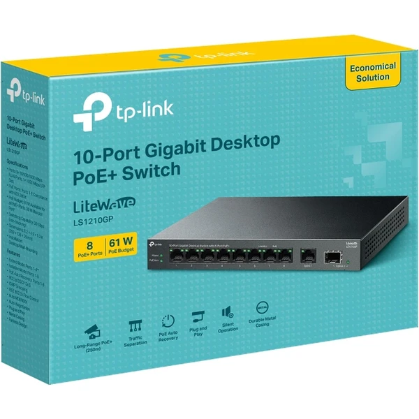 TP-Link LS1210GP gigabitový switch - Switche - Obrázek TE61000N01