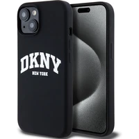DKNY Liquid Silicone Arch Logo MagSafe kryt iPhone 15 černý - Pouzdra