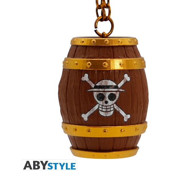 3D klíčenka Abysse Corp One Piece - Barrel Vícebarevná