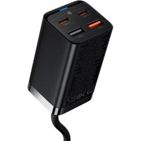 Baseus GaN3 Pro rychlonabíječka 2x USB-C, 2x USB 65W černá - Nabíječky