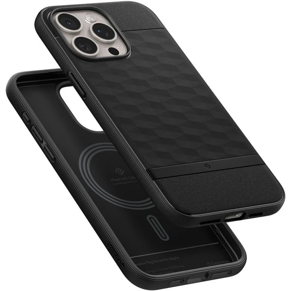 Spigen Caseology Parallax kryt s MagFit iPhone 15 Pro Max matně černý - Pouzdra - Obrázek TFW4000L01