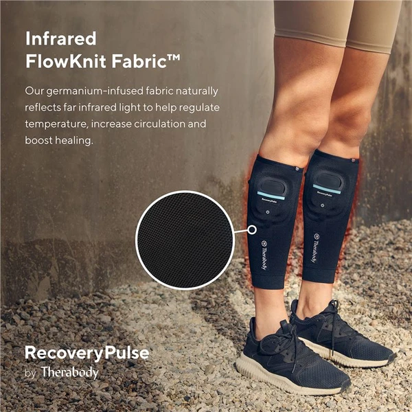 Therabody RecoveryPulse Calf Sleeve vibrační návlek na lýtko (XS) - Masážní přístroje - Obrázek TG76G00101