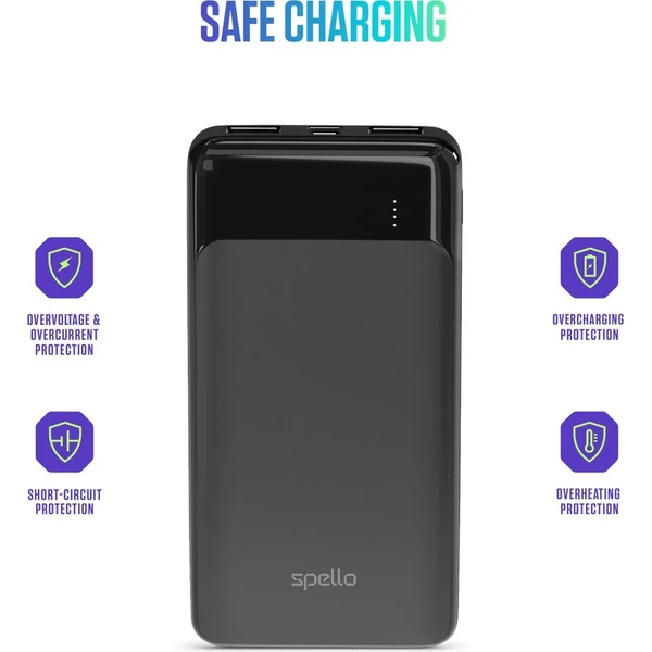 Spello Slim Powerbanka, 10000mAh černá - Powerbanky - Obrázek TGPD000K01