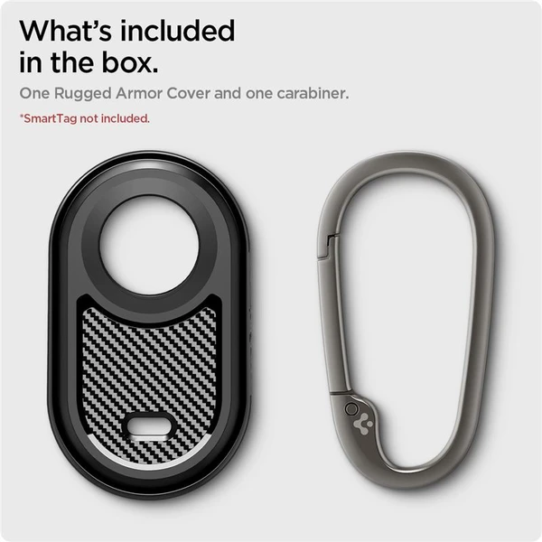 Spigen Rugged Armor pouzdro Samsung Galaxy Smart Tag 2 2023 černé - Pouzdra - Obrázek TGV3000N01