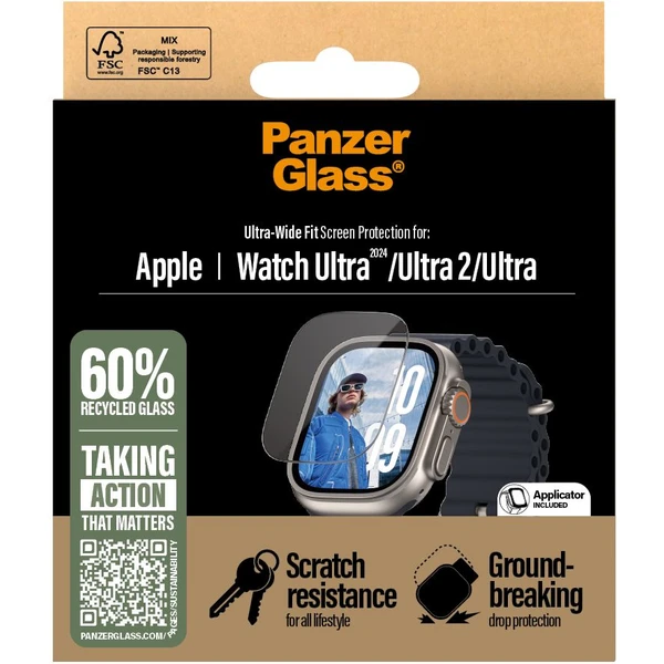 PanzerGlass® Apple Watch Ultra 3/2/1 ochranné sklo - Ochranné folie a skla - Obrázek TGWA000L01