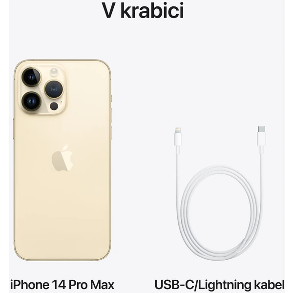Apple iPhone 14 Pro Max 512GB zlatý (Kategorie B) - Mobilní telefony - Obrázek THLG300401