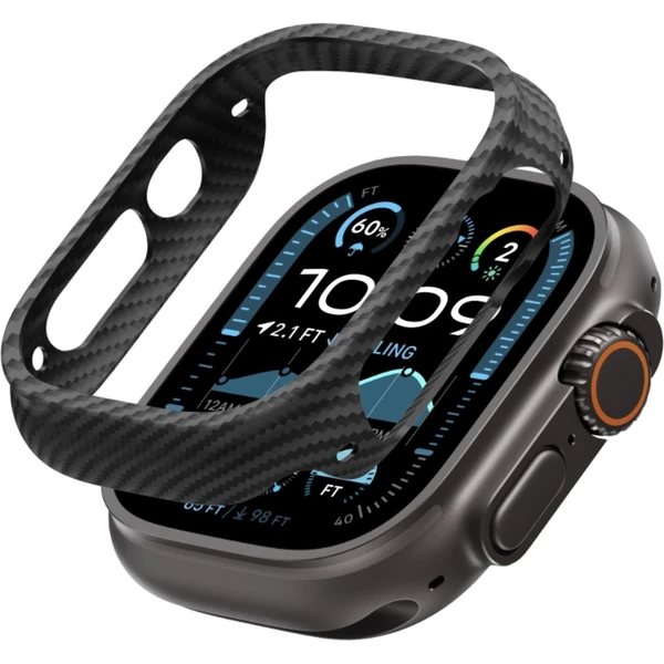 Pitaka Air case ochranný kryt Apple Watch Ultra/Ultra 2 (49 mm) černý/šedý - Pouzdra - Obrázek TI1A000P01