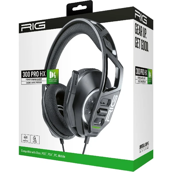 Nacon RIG 300 PRO HX herní headset pro XONE/XSX|S černý - Sluchátka - Obrázek TI37700301