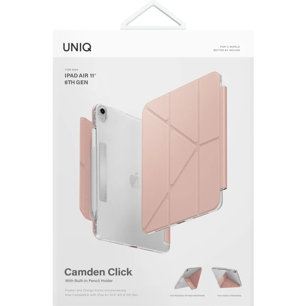 UNIQ Camden Click pouzdro iPad Air 10.9" (2022/20)/Air 11" (2026/25/24) růžové - Pouzdra - Obrázek TJD5000O01