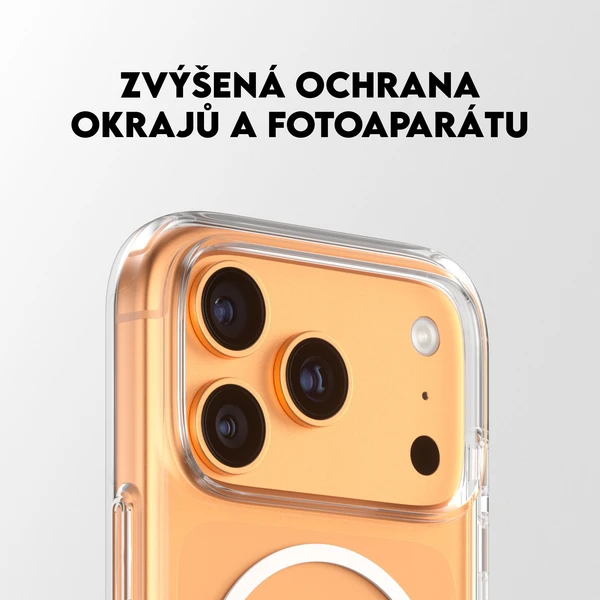 PanzerGlass® CARE Kickstand kryt s MagSafe Apple iPhone 17 Pro stříbrný/bílý - Pouzdra - Obrázek TJDH000K01