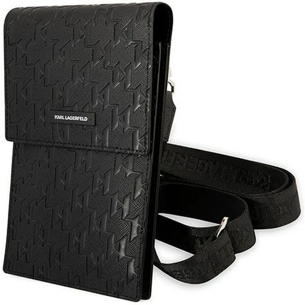 Karl Lagerfeld Monogram Wallet Bag pouzdro černé - Popruhy a crossbody - Obrázek TJIL300401