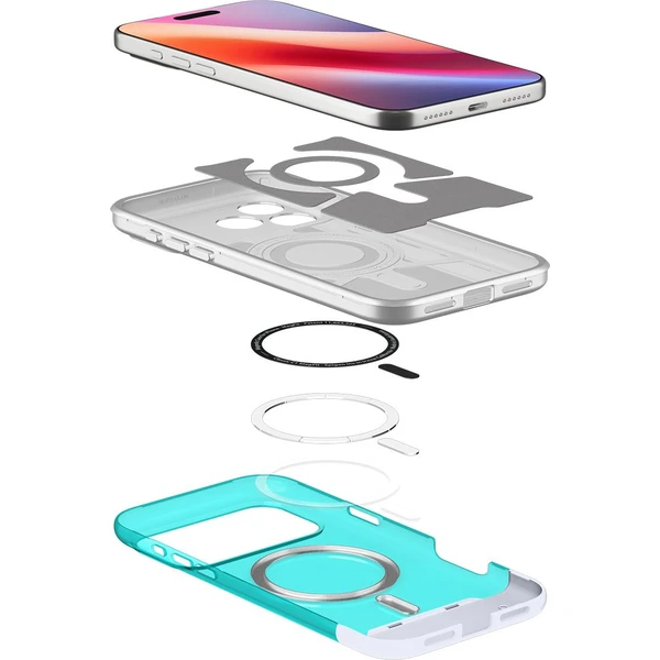 Spigen Classic C1 MagSafe kryt iPhone 17 Pro bondi blue - Pouzdra - Obrázek TJMH000K01