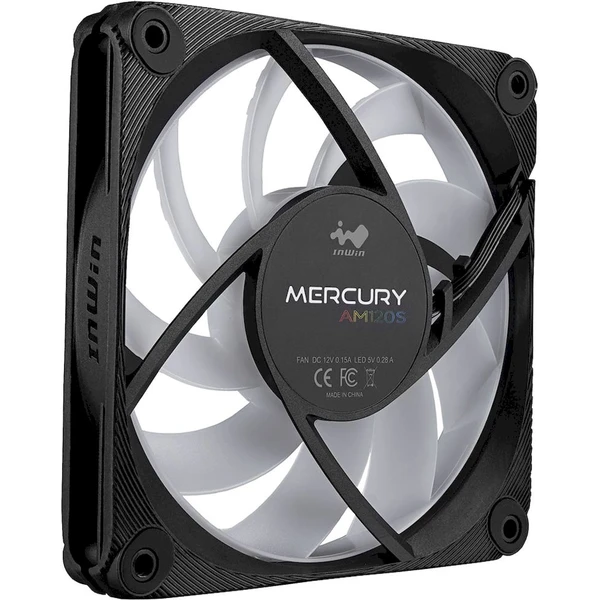InWin Mercury AM120S ARGB 120mm černý 3 pack - Ventilátory pro PC - Obrázek TKIJ000K01