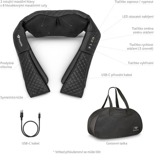 TrueLife RelaxBack B6 Charge masážní límec - Masážní přístroje - Obrázek TL42000N01