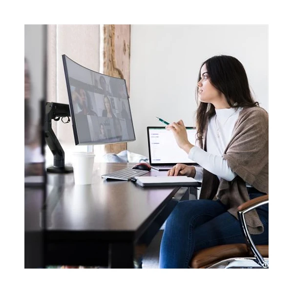 Ergotron HX Desk Stolní rameno pro 1 monitor 49" černé - Držáky pro obrazovky - Obrázek TLMB100501