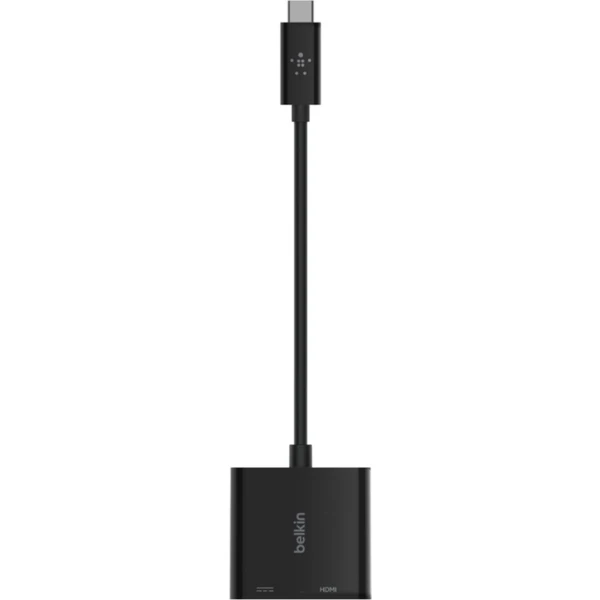 Belkin USB-C/HDMI redukce s napájecím USB-C konektorem 60W černá - Kabely a redukce - Obrázek TLVT200401