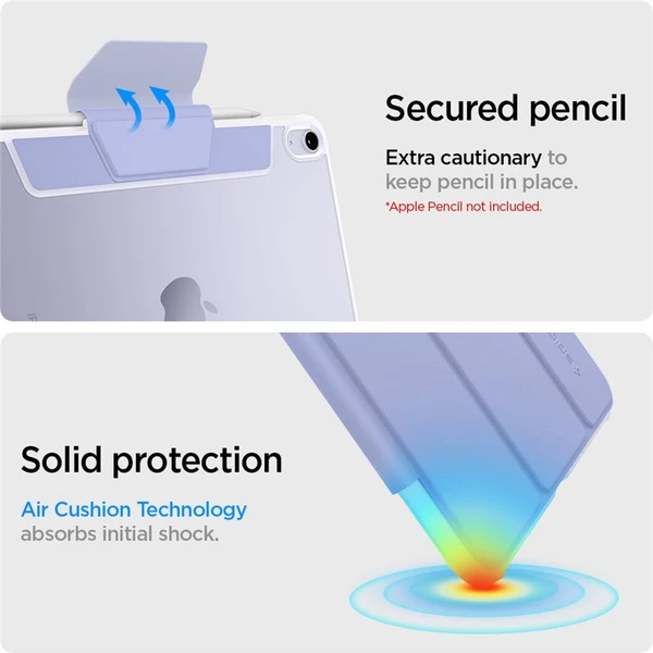 Spigen Ultra Hybrid Pro pouzdro iPad Air 10.9" (22/20), Air 11" (24/25/26) fialové - Pouzdra - Obrázek TMC5000L01