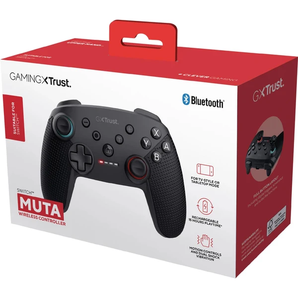 Trust GXT1246 Muta bezdrátový herní ovladač černý (Switch) - Herní ovladače - Obrázek TMFE000K01