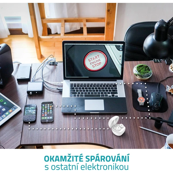 LAMAX Dots2 Wireless Charging bílá - Sluchátka - Obrázek TMSS600301