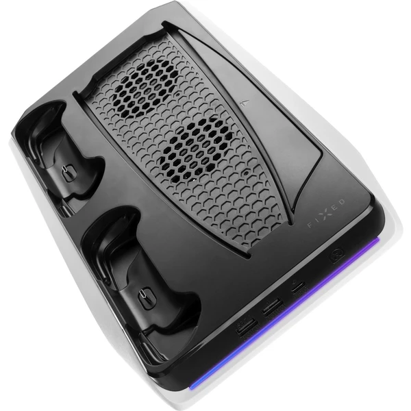 FIXED nabíjecí stanice s chlazením pro PlayStation 5 a DualSense černá - Dokovací stanice - Obrázek TN1A700301
