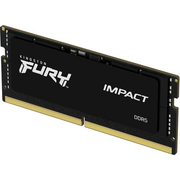 Kingston FURY Impact DDR5 16GB 6400MHz CL38 SO-DIMM (1x16GB) XMP (KF564S38IB-16) Černá