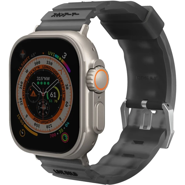 SKINARMA Shokku řemínek Apple Watch 49/45/44/42 mm Smoke - Řemínky - Obrázek TO93000J01