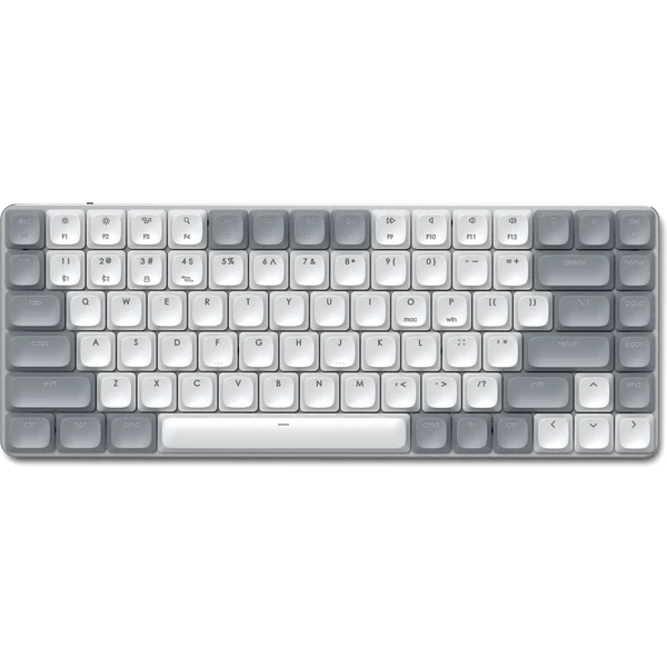 Satechi SM1 Slim mechanická bezdrátová Bluetooth podsvícená klávesnice šedá/bílá - Klávesnice - Obrázek TOX5000O01