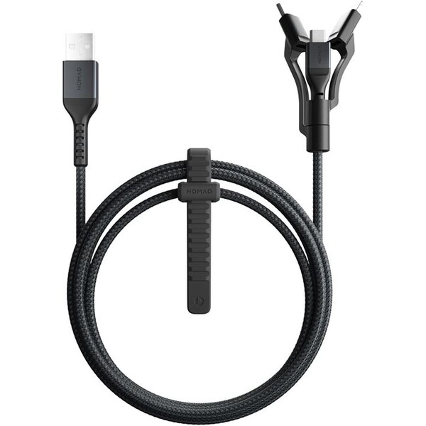 Nomad Kevlar USB-A Universal kabel - 1.5 m černá (NM01325185) Černá