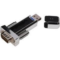 PremiumCord USB-A/COM (DE-9) redukce stříbrná - Kabely a redukce