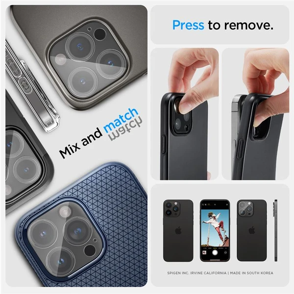 Spigen Glass tR Optik 2 Pack skla iPhone 16 Pro/16 Pro Max/15 Pro/15 Pro Max/14 Pro/14 Pro Max - Ochranné folie a skla - Obrázek TQ09000601