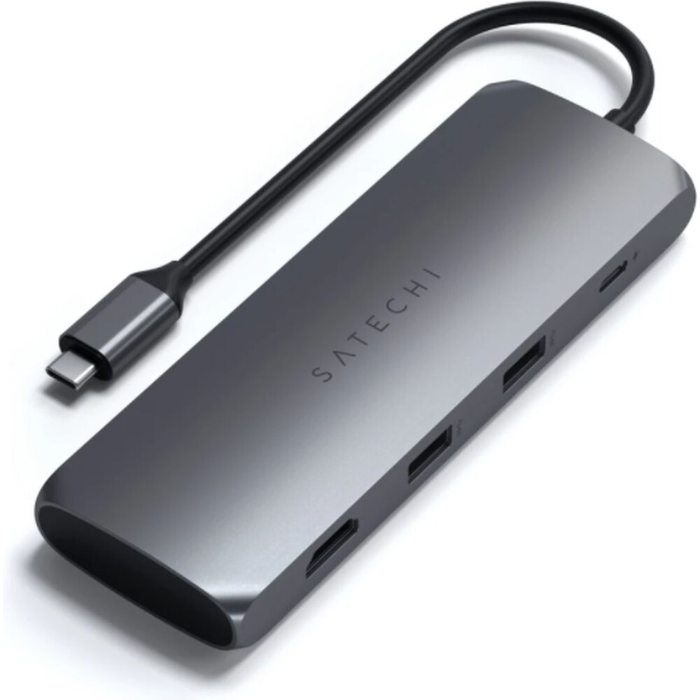 Satechi Aluminium USB-C Hybrid Multiport adaptér černý
