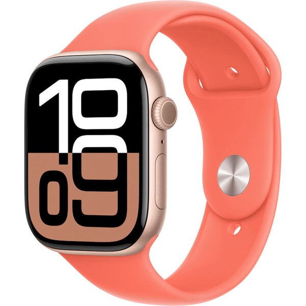 Apple Watch 46mm mandarinkový sportovní - S/M MDT54ZM/A