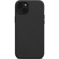 Woolnut MagSafe kožený kryt pro iPhone 15 Plus černý - Pouzdra