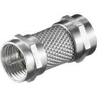 PremiumCord Koaxial F/Koaxial F redukce stříbrná - Kabely a redukce